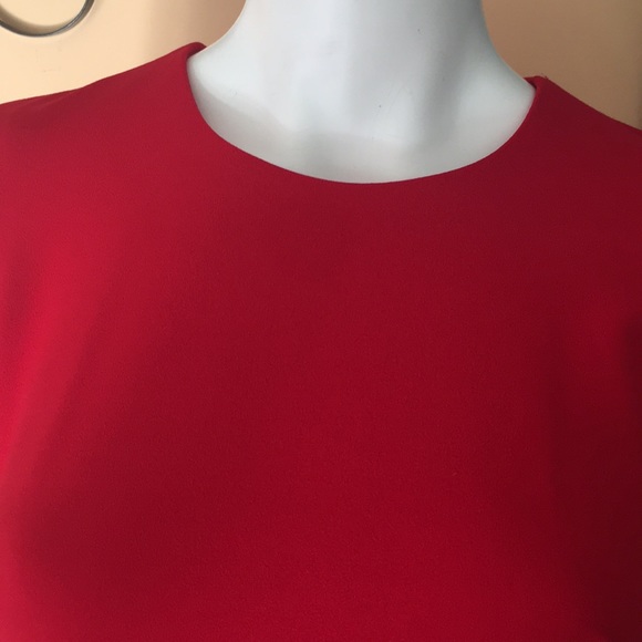 Calvin Klein Red Solid Sheath dress size 2 - Picture 4 of 16
